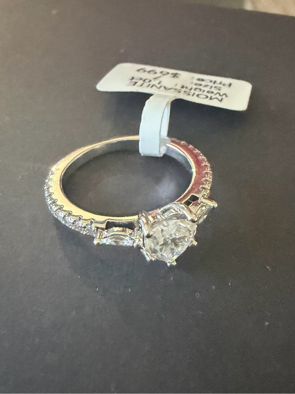 - Carat Moissanite Heart Shaped Engagement Ring, Women's Jewelry #7 - Picture 3 of 6